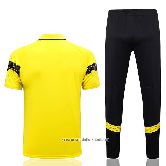 Conjunto Polo del Borussia Dortmund 2023 2024 Amarillo